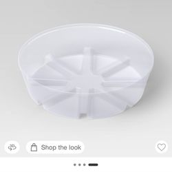 Plastic Plant Saucer Clear 6”