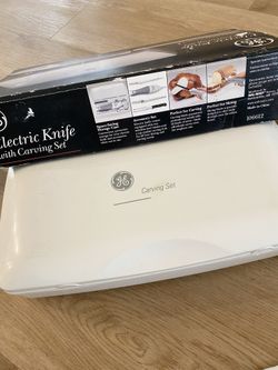 new GE electric knife with carving set