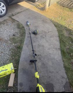 Shop RYOBI 40V HP Brushless 10 in. Cordless Battery Pole Saw with 2.0 Ah Battery and Charger