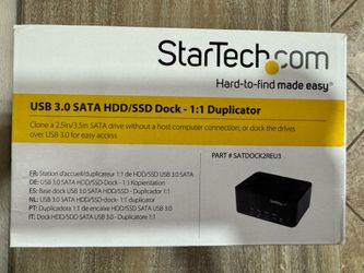 StarTech USB 3.0 SATA Hard Drive Dock & 1:1 Standalone Duplicator SATDOCK2REU3