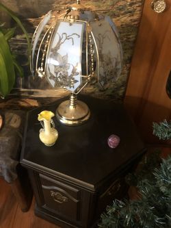 Table and lamp