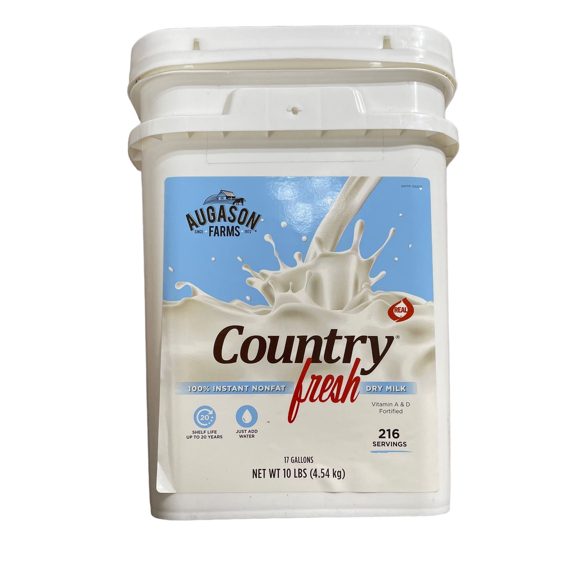 Augason Farms 17 Gallons 10lbs Instant Milk BB 2038