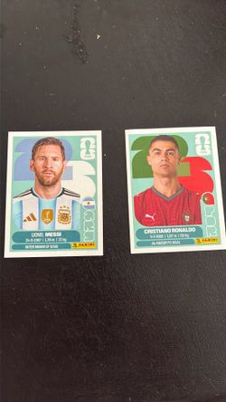Messi and Ronaldo world cup stickers  2026