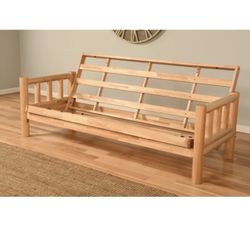 FUTON SOFA CONVERTIBLE SOLID WOOD GOOD QUALITY+ MATTRESS