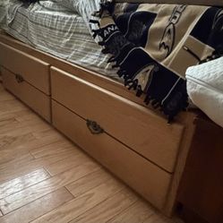 Queen Bed Platform With Drawers 