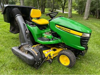 X500 John Deere Garden Tractor 54” with powerflow bagger