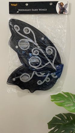 Brand New Spirit Halloween Midnight Fairy Wings – Dark Blue & Silver