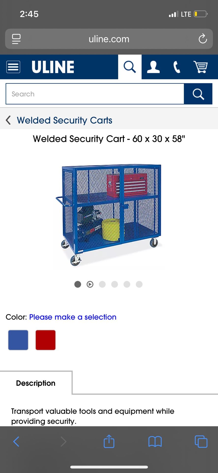 Lockable Rolling Storage 