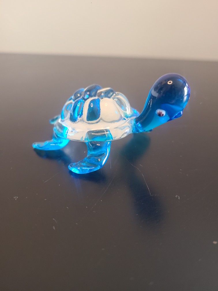 Glass Turtle Figurine