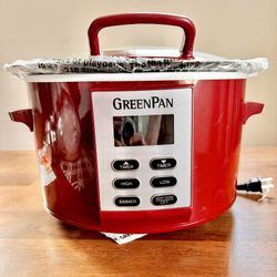 GreenPan 5QT Hinged Lid Slow Cooker