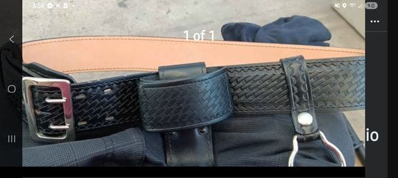 Leather Security Belt with Radio