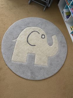 Cute Elephant Rug
