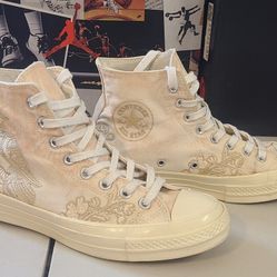 Converse CTAS 70 Hi Light Twinel Embroidered Shoes $90 159649C Women's Size 8.5 