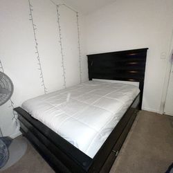 Full-sized trundle bed frame and Dresser for sale!