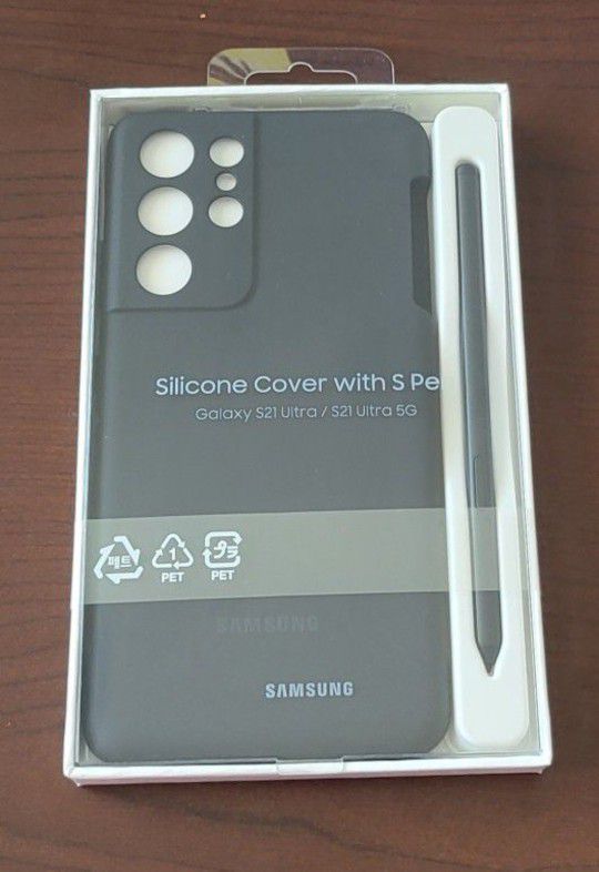 Galaxy S21 Ultra Silicone Cover With S Pen
