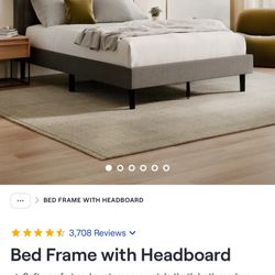 King Bed Frame With Headboard 