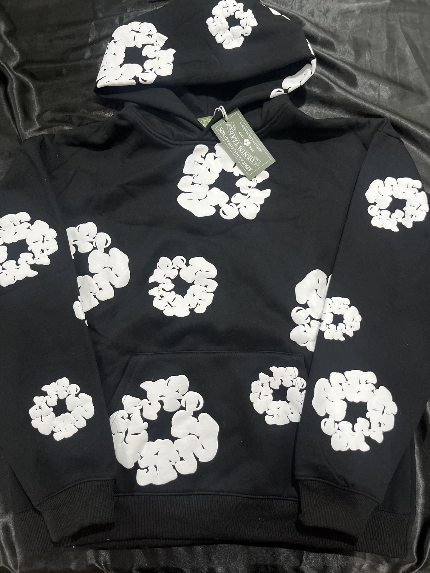 Denim Tear Hoodie - Color Black - Size Small - !SHIPPING AVAILABLE!