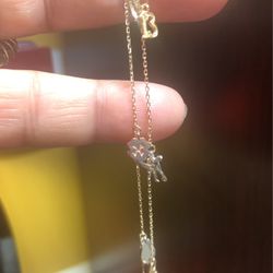 14kt Charms Necklace For Good Luck 18”
