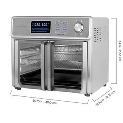 Kalorik 26-Quart Digital Maxx Air Fryer Oven with 7 Accessories