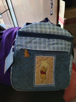 Vintage winnie the pooh diaper bag