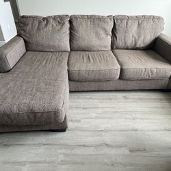 Ashley L shaped sectional couch