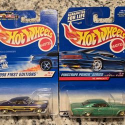 Hotwheels 1965 Impala Lowrider ( Lot of 2 )