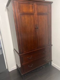 Wood Media Armoire / Wardrobe – Great Storage – Local Pickup 33156
