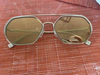 Fendi Authentic Gold Mirror Metal Frame Glasses 