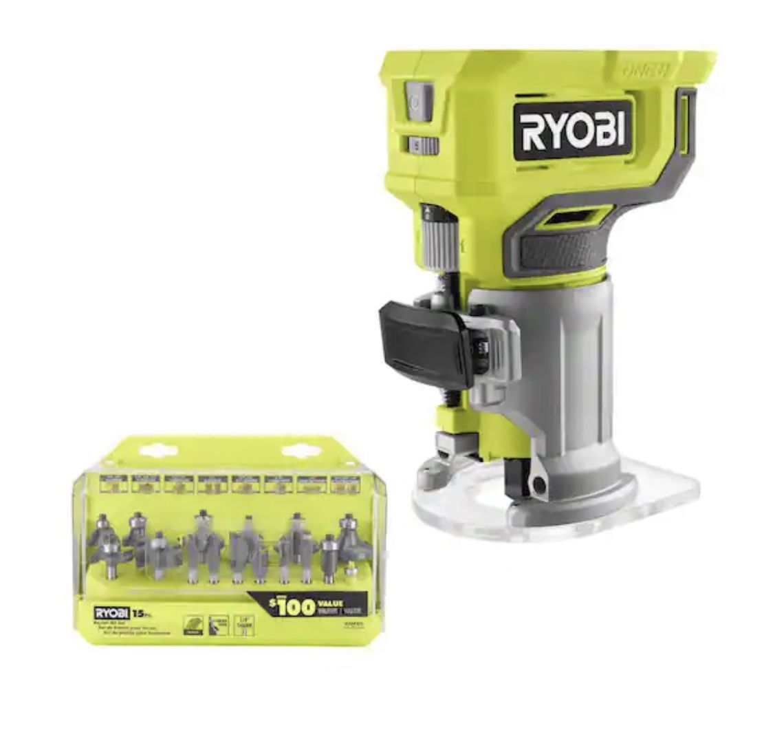 Ryobi Router Battery And Bits