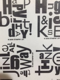 Stampin Up Stamps New