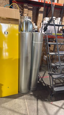 Galvanized ducting: 12” diameter