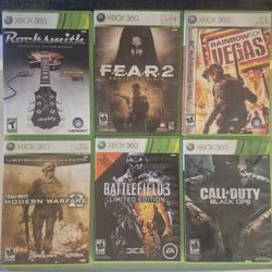 Xbox 360 games 14 each or $12 for bundles larger than 2 