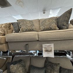 Tremors Sofa And Love Collection Comes With Decorating Pillows 