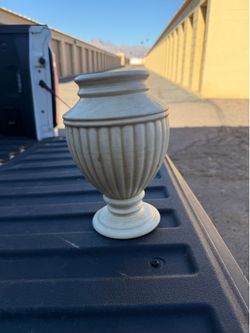 Vintage Haeger Ceramic Ribbed Vase