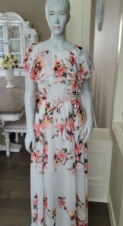 Black/White Floral Print Dress 🌸