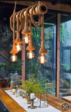 Antique Bamboo Pendant Lamp (New)
