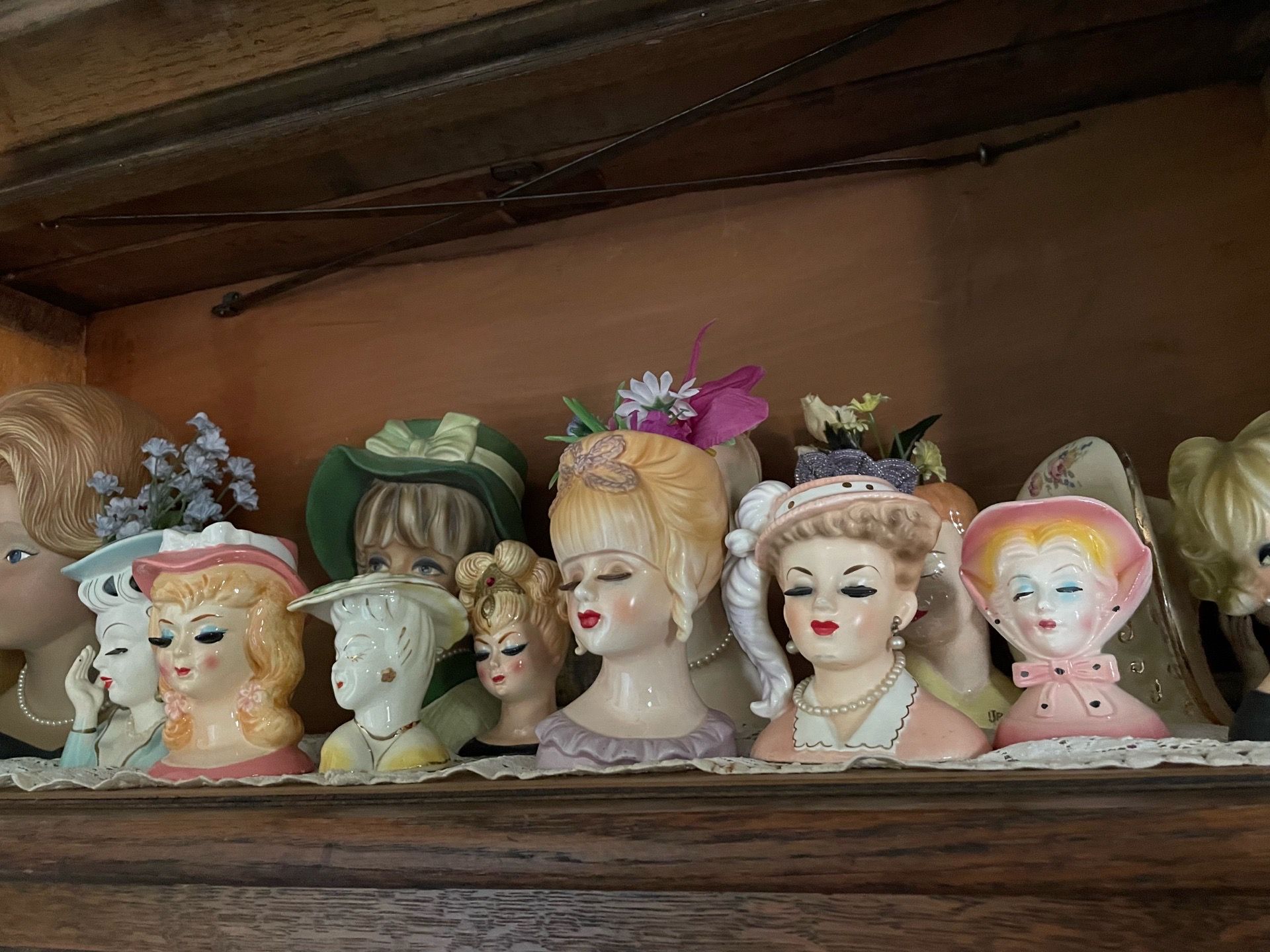 Vintage Lady Head Vases