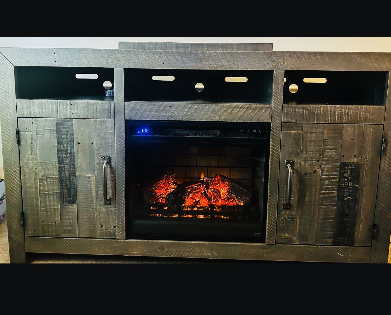 LG TV Stand W/ Fireplace Option