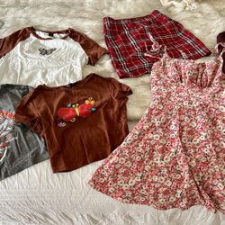 8 Piece Girls SHEIN Clothes Lot-Small/Medium 