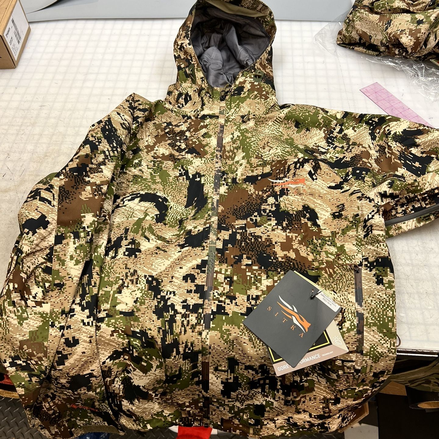 Sitka cloudburst demoing jacket sale