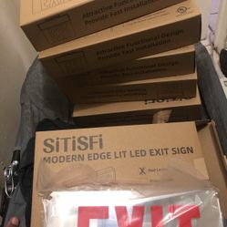 Modern Edge LIT Led Exit Sign
