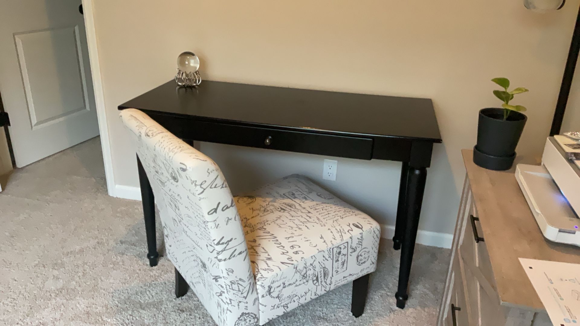Desk and chair