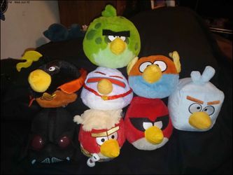 Angry birds plush lot