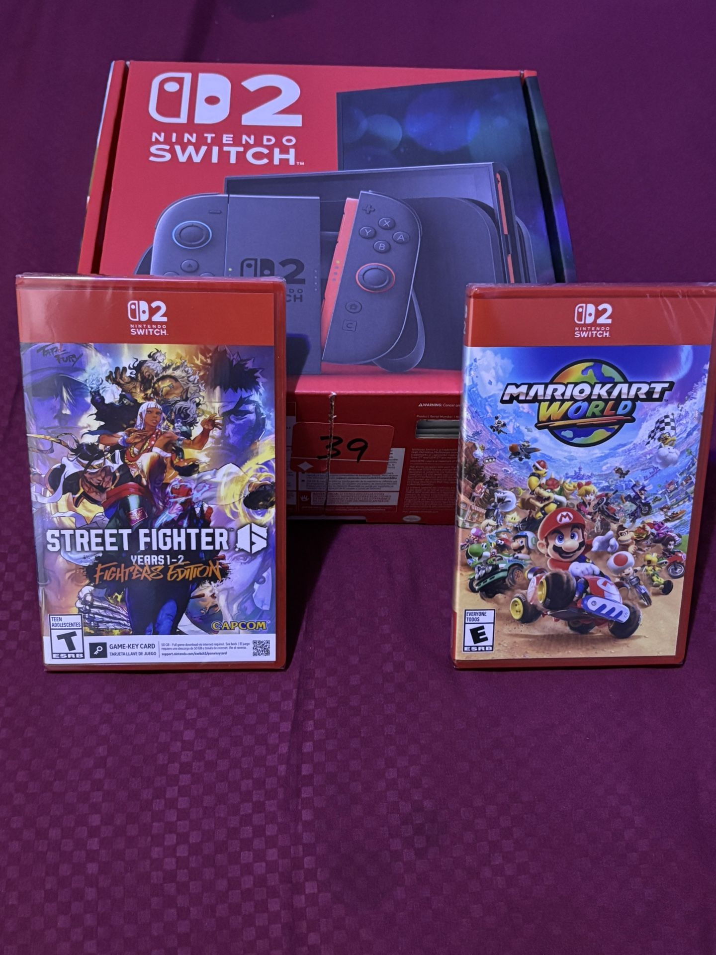 Nintendo Switch 2 W/ Mario Cart & Street Fighter. Retail 678. Just Give Me 1,000..