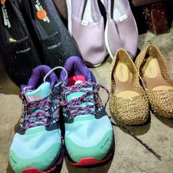 Melissa Campana Metallic Gold Flat Shoes