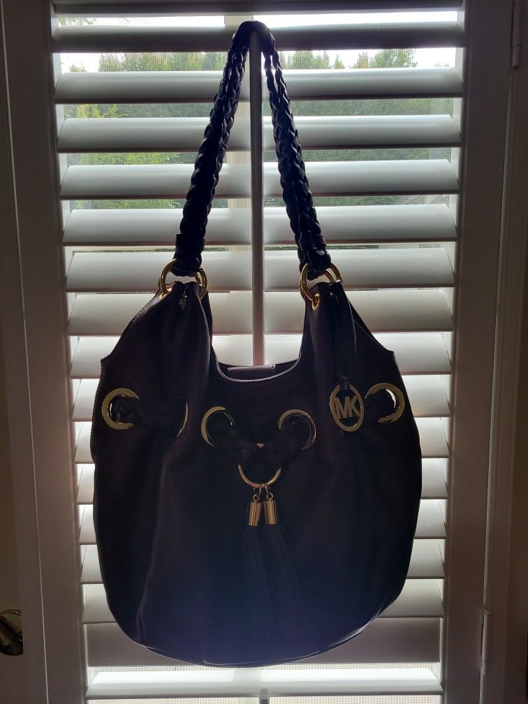 Michael Kors Braided Grommet Lrg Shoulder Tote Bag
