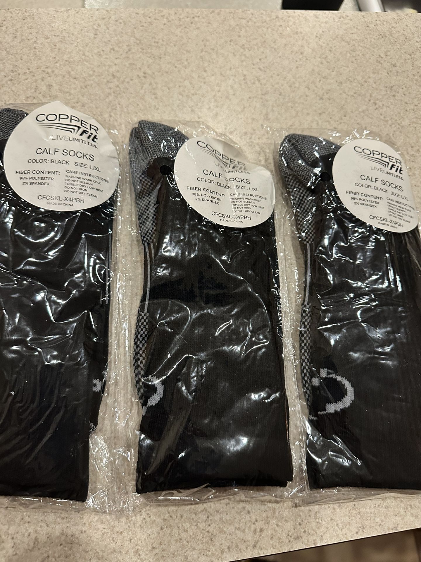 6 Pairs Tommie Copper compression socks