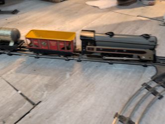 Vintage Toy Train Set with Track Louis Marx & co.