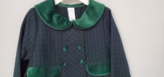 New Child's Formal Frock w/ Baret (Cap) Blackswatch Pattern