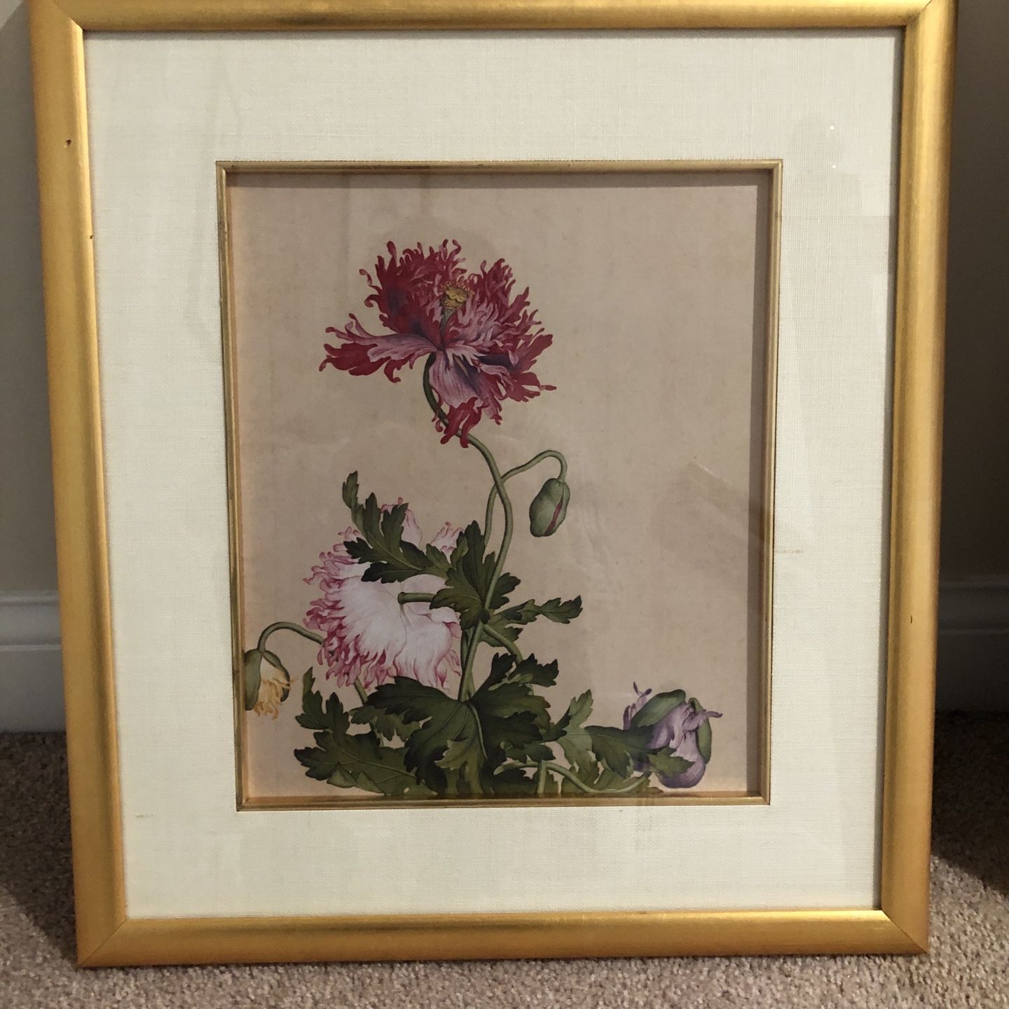Flowers Painted on Silk - Price Reduced !